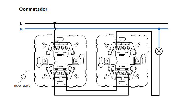 conmutador Efapel MEC-21