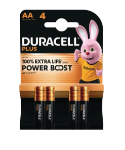 pila DURACELL PLUS AA 4u. LR06