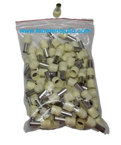 terminales huecos bolsa 100 unidades 16mm2 BEIG