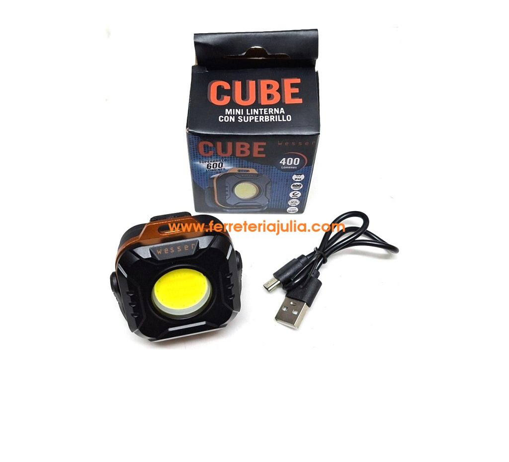 linterna LED CUBE 400lm súper brillo