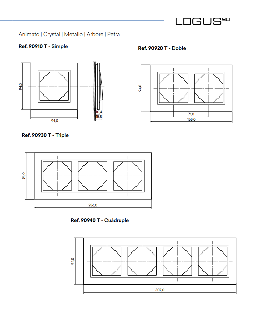 EFAPEL Animato blanco