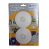 tapón desagüe universal silicona 90mm (2 unidades) S-620