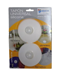 tapón desagüe universal silicona 90mm (2 unidades) S-620