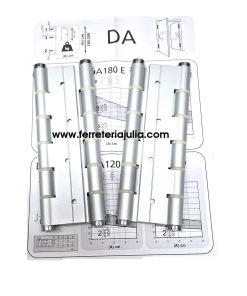 Alternative view of bisagra doble acción JUSTOR (2u) DA180 PLATA