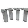 patas cuadradas aluminio cromo mate