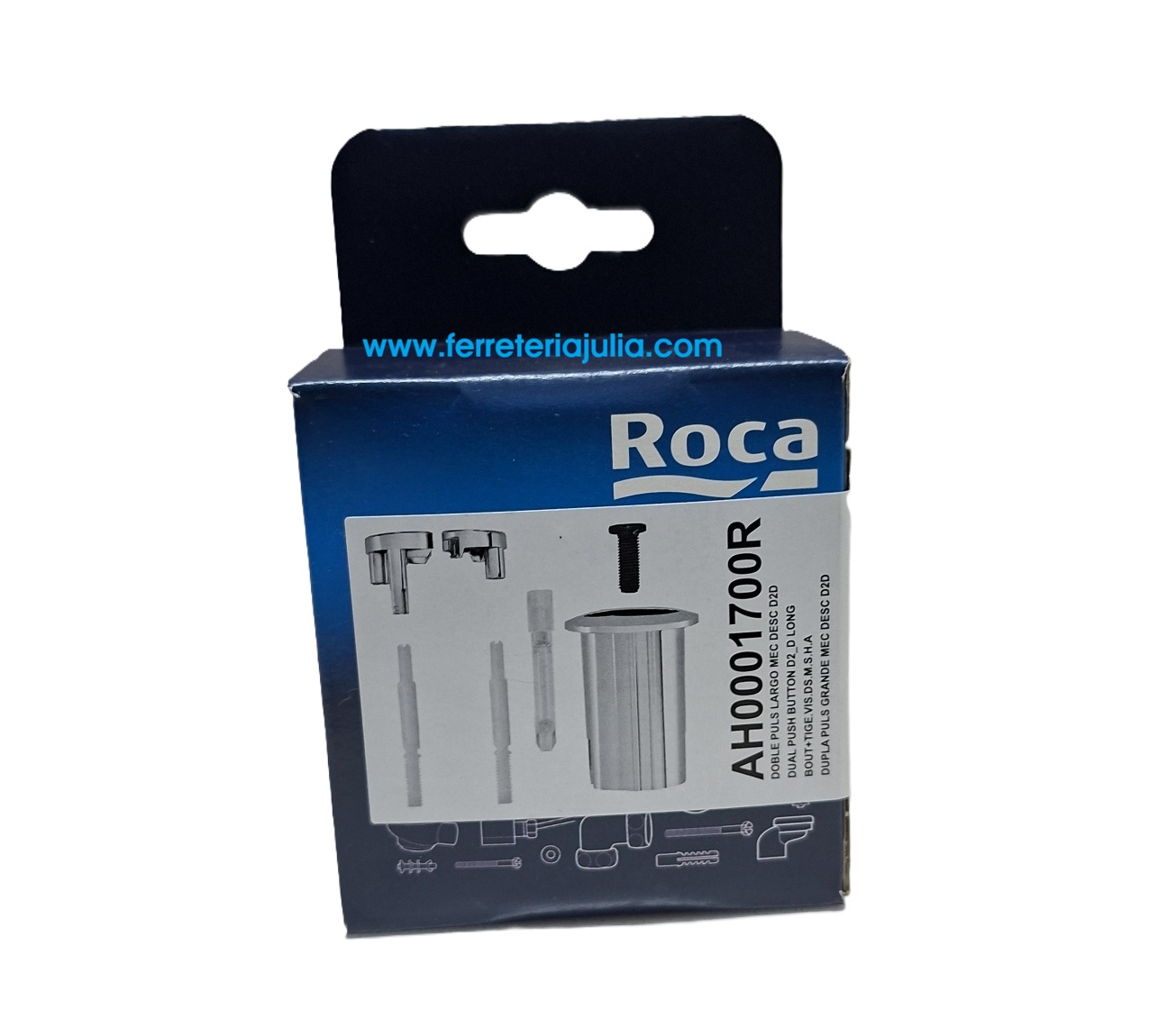 doble pulsador ROCA largo D2D
