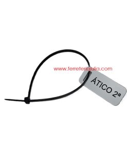Alternative view of etiqueta identificador contador BLANCA letra negra 60x25mm