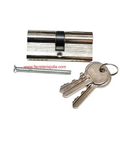 cilindro europeo 35x35 niq.leva 15mm llave serreta
