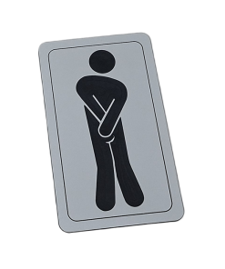 grabado placa WC HOMBRE