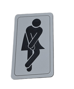 grabado placa WC MUJER