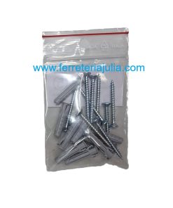blister taco Fischer SX Plus 5 + tornillo 10 unidades