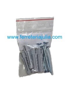 blister taco Fischer SX Plus 8 + tornillo 6 unidades