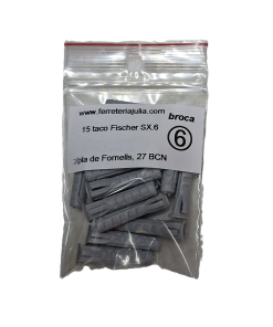blister taco Fischer SX Plus 6 15 unidades