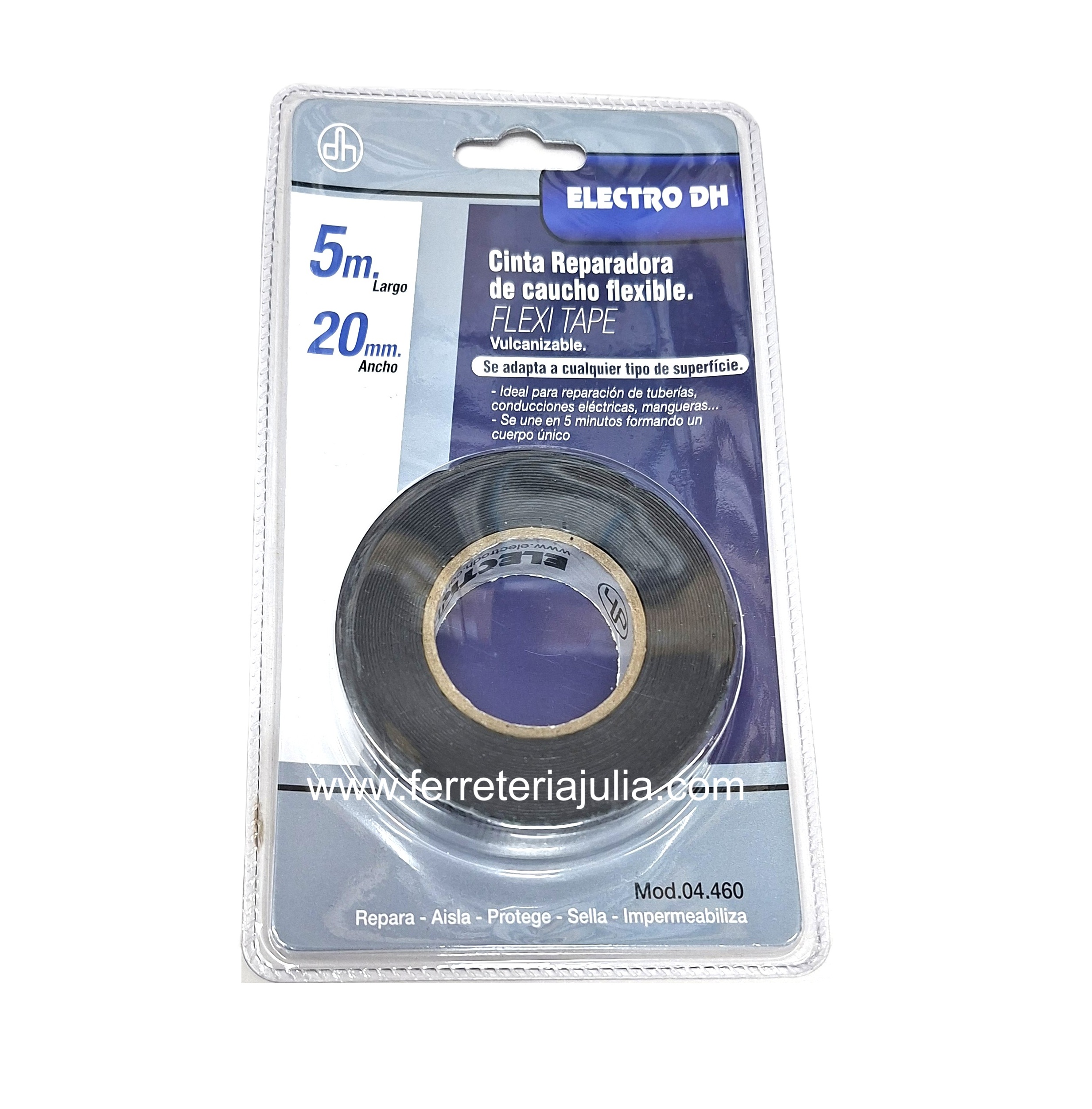 cinta vulcanizable negra 5mts