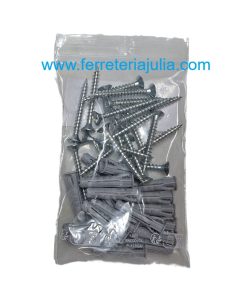 blister taco Fischer SX Plus 6 con tornillo 4,5x40 18 piezas