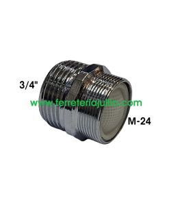 atomizador adaptador M-24 a rosca 3/4" macho