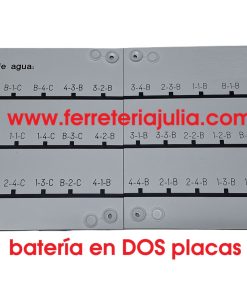 placa grabada baterías contadores agua
