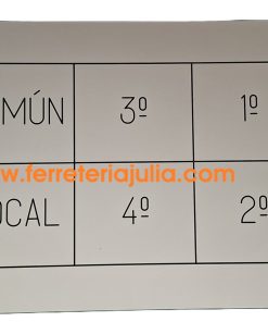 placa grabada baterías contadores agua