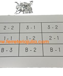 placa grabada baterías contadores agua