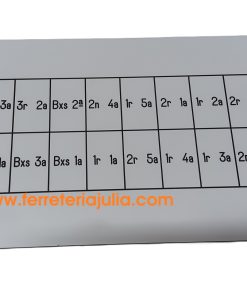 placa grabada baterías contadores agua