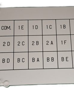 placa grabada baterías contadores agua