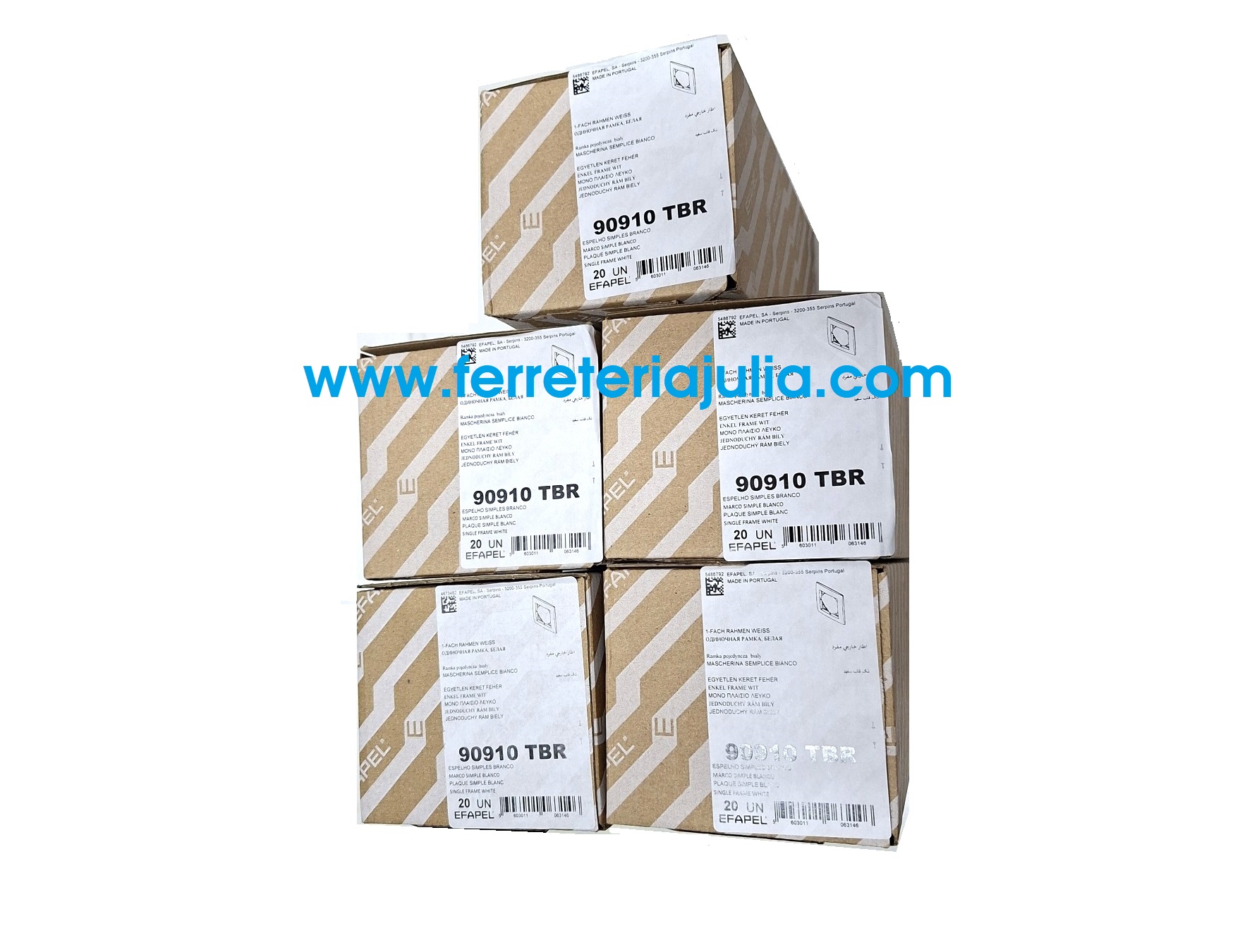100 marco simple EFAPEL logus 90 base blanco