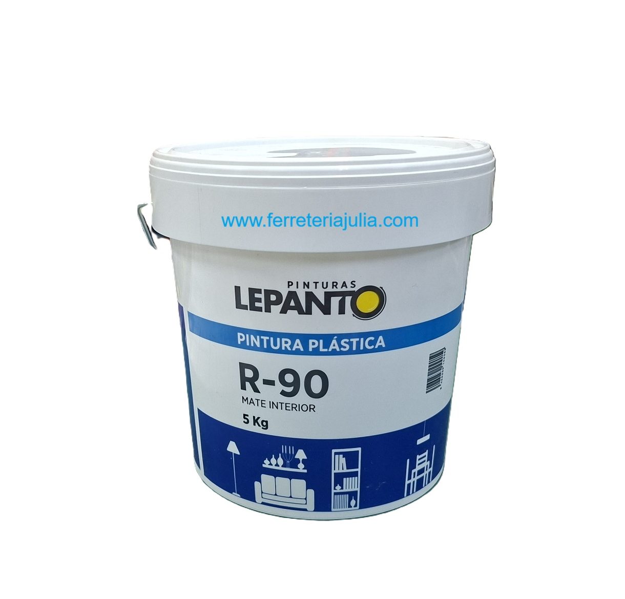 pintura plástica interior 5kg R90 Lepanto