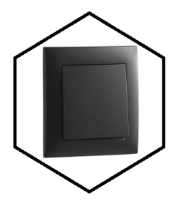 EFAPEL logus 90 aquarella negro TPM