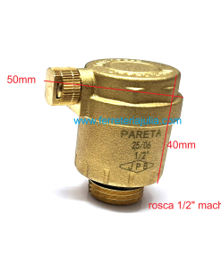 Alternative view of purgador automático serie MINI salida lateral y rosca 1/2" macho