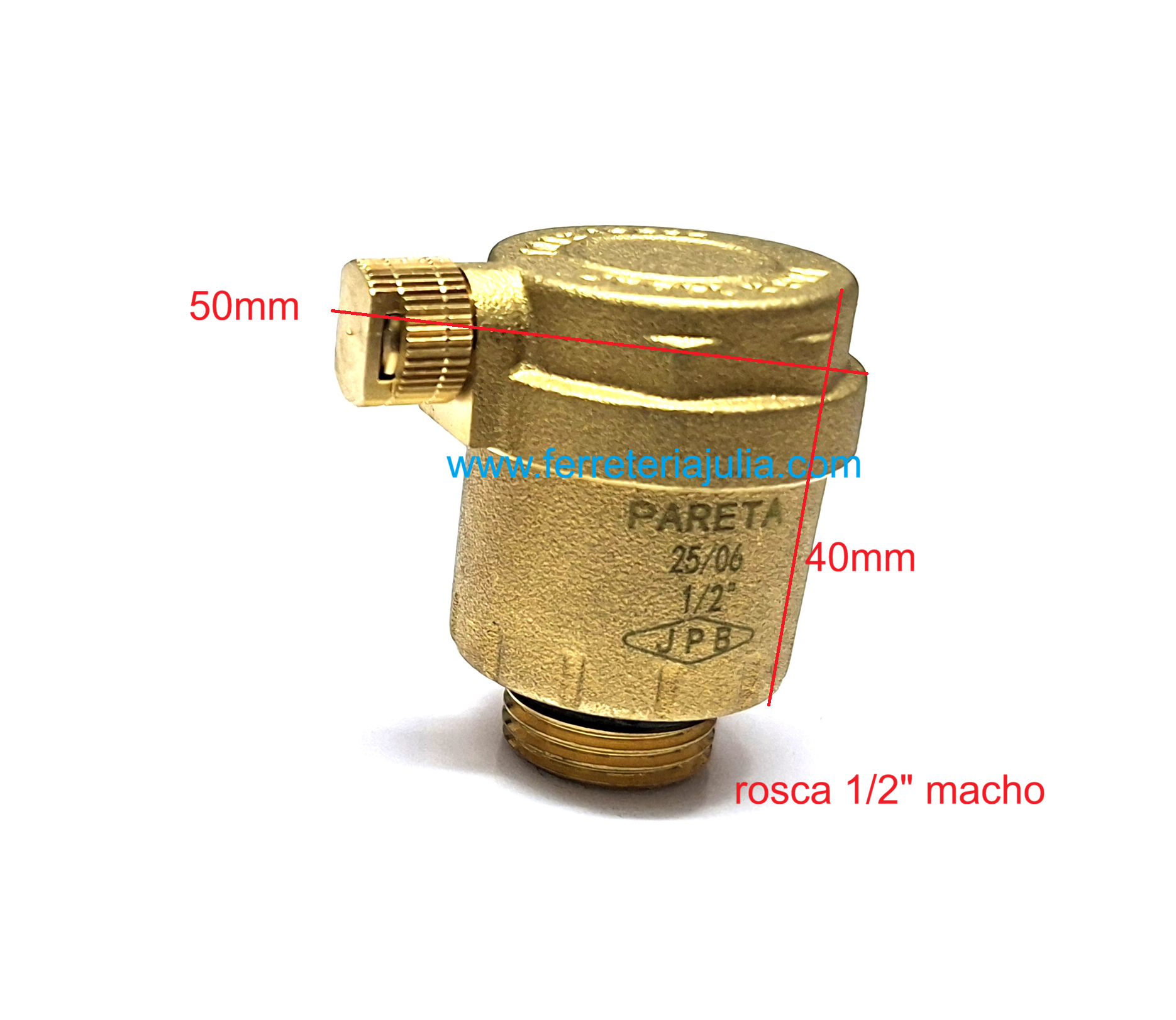 purgador automático serie MINI salida lateral y rosca 1/2" macho - Imagen 2