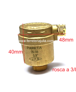 Alternative view of purgador automático serie MINI salida lateral y rosca 3/8" macho