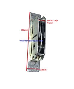 cerradura ventana 3 puntos grisan 23mm 10x6 sin varillas - Imagen 4