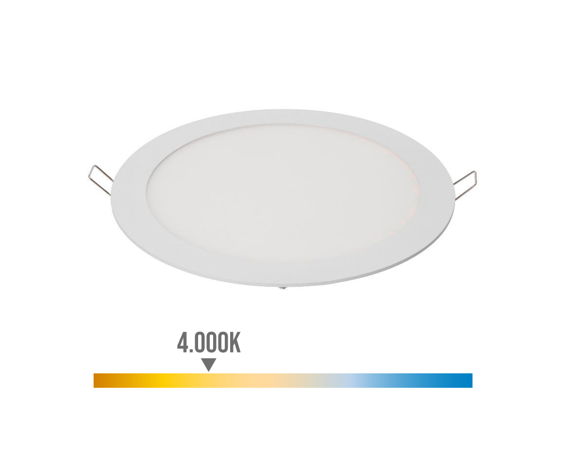 downlight LED 18w blanco luz blanca 4000ºK