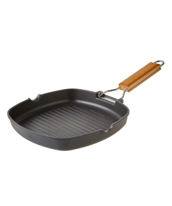 wecook grill ECOStone rayas 28x28 mango plegable