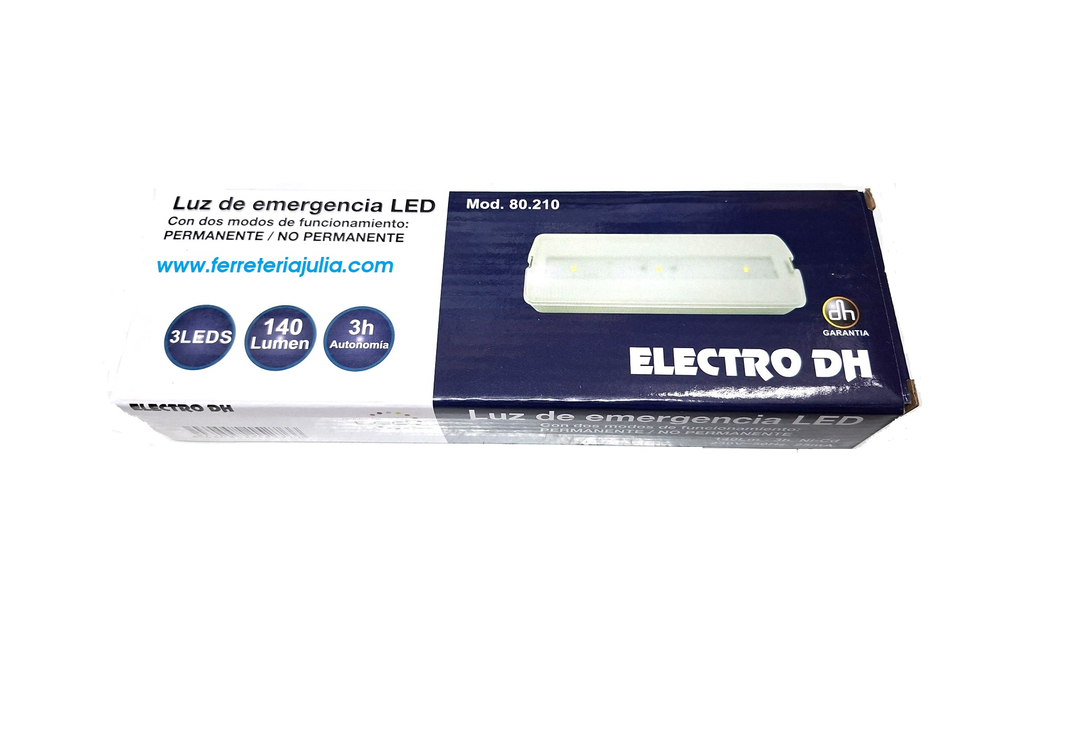 Luz de emergencia 3 LEDs. IP20. - Imagen 2