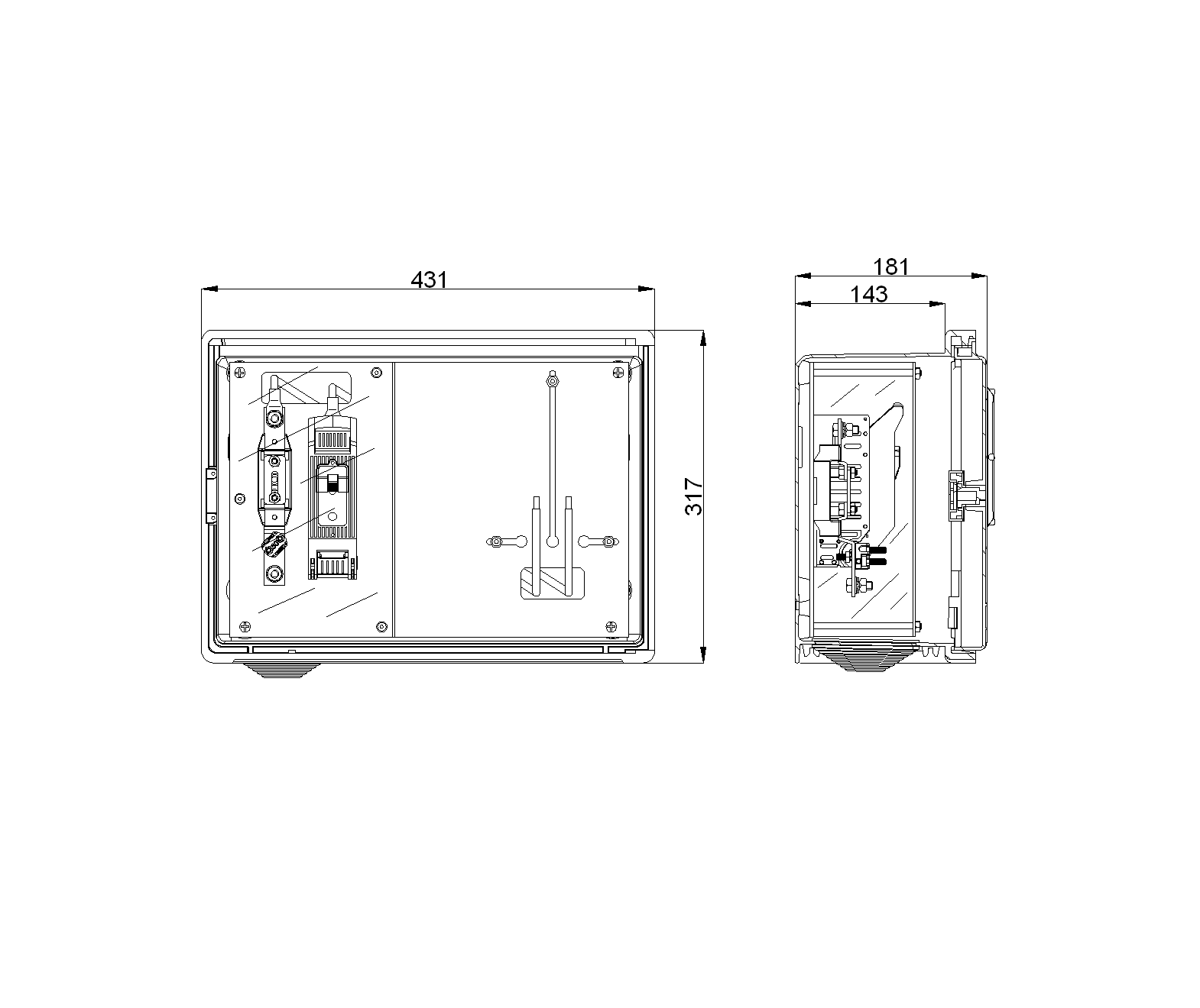 Caja de protección y medida contador monofásico CPM-MF2 - Imagen 5