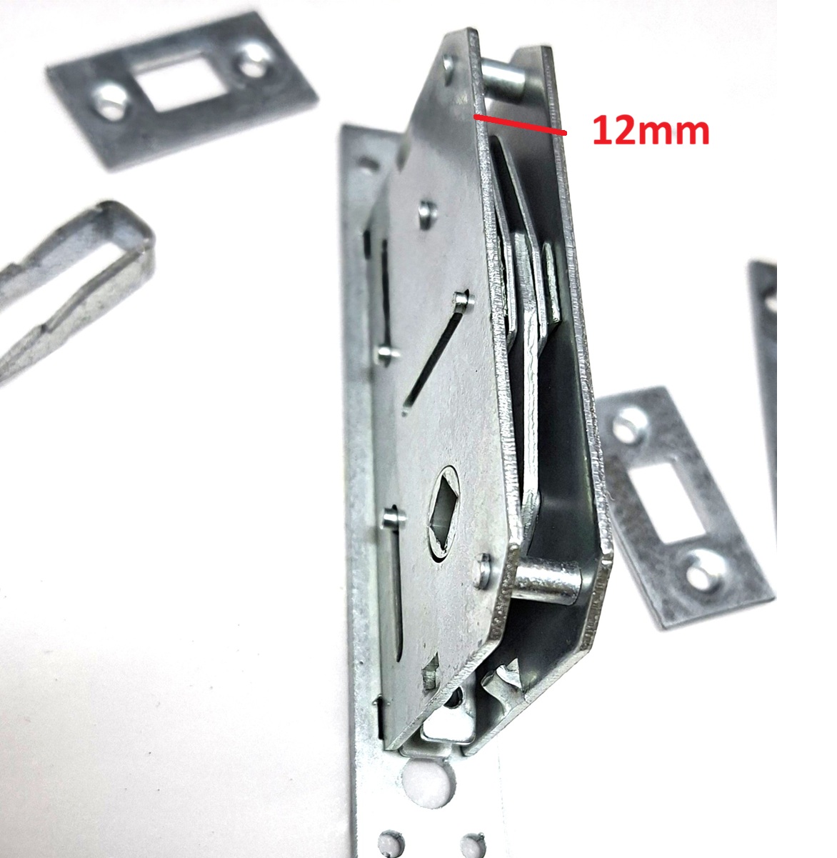 cerradura ventana 3 puntos grisan 23mm 10x6 sin varillas estrecha - Imagen 4