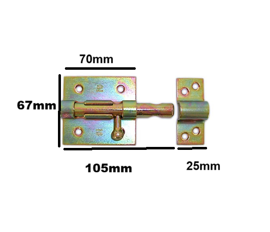 pasador 454-70mm con portacandado - Imagen 2