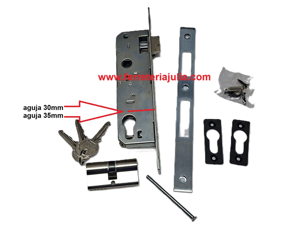 cerradura CISA 44661-35 con cilindro 30x30 - Imagen 3