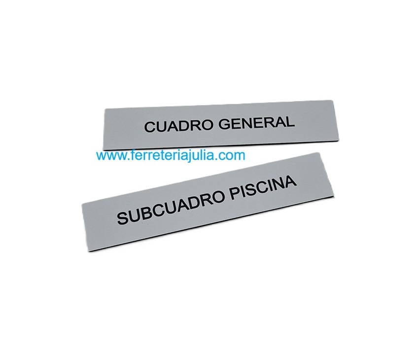 etiqueta adhesiva puerta cuadros elécticos 100x20mm - Imagen 2