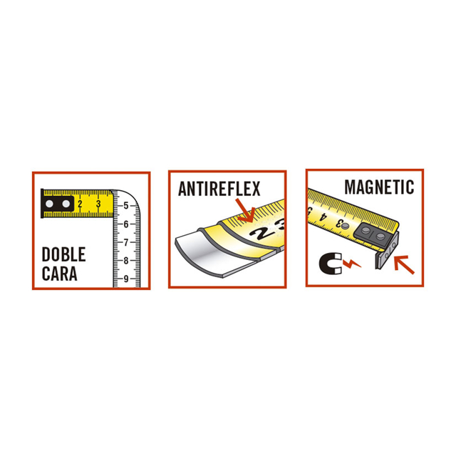 flexómetro RATIO 5m25mm PROTEC PRO magnético