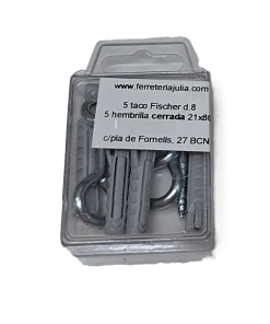hembrilla cerrada 21x80 5 unidades