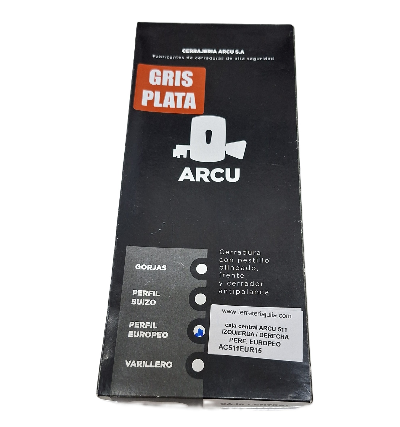 caja central ARCU 511 perfil Europeo