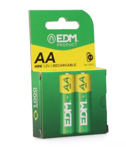 Pila recarregable eco-series AA 2 unidades